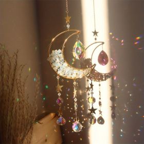 1pc Rainbow Maker Crystal Suncatcher - Enhance Your Home Decor with Aquamarine, Amethyst, and Obsidian - Perfect for Garden, Yard, Bedroom, Balco (Color: Egg White)